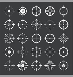 Crosshair Gun Sight Icons Bullseye