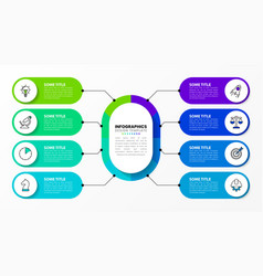 Infographic Template 8 Steps Connected