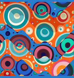 Colourful Abstract Circles Seamless Pattern