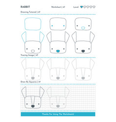 How To Draw Doodle Animal Rabbit Cartoon