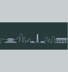 Kansas City Single Line Skyline