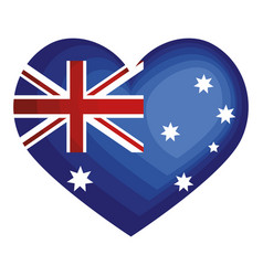 Australian Flag In Heart