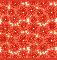 Chrysanthemum Pattern Autumn Red Flowers