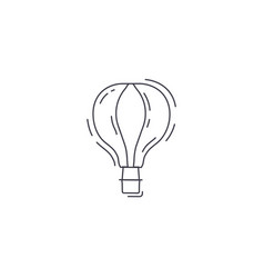 Hot Air Balloon Thin Line Icon