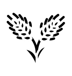 Rye Plant Food Glyph Icon