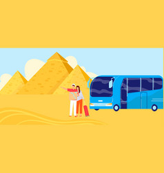 Egypt Pyramid Tourist Travel Bus Tourism Trip