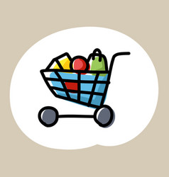 Hand Drawn Shopping Cart Icon