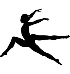 Black And White Gymnastic Girl Art