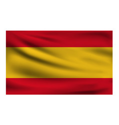 Realistic National Flag Of Spain Current State