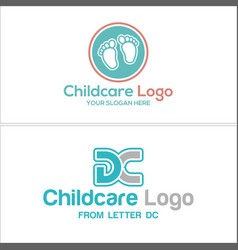 Childcare Baby Feet Logo Design