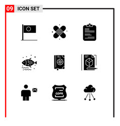 Set 9 Commercial Solid Glyphs Pack