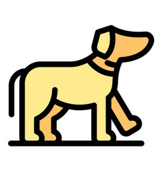 Walk Pet Icon Flat