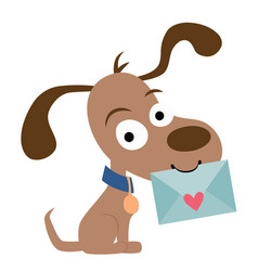 Cute Pen Pal Dog With Envelope