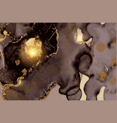 Black And Gold Geode Marble Abstract Pattern