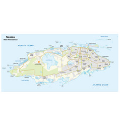 Map Nassau Capital Bahamas New Providence