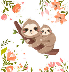 Cute Sloths Banner