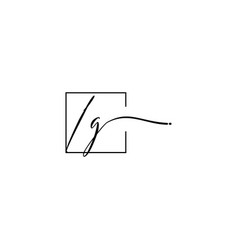 Ig Signature Square Logo Initial Concept