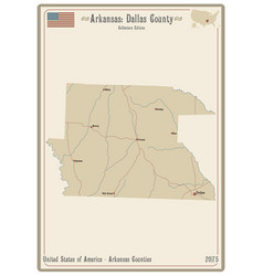 Map Dallas County In Arkansas