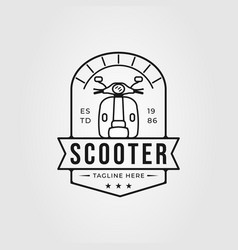 Scooter Or Automatic Motorcycle Logo Motorbike