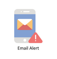 Email Alert Flat Icon Style