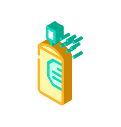 Paint Color Bottle Isometric Icon