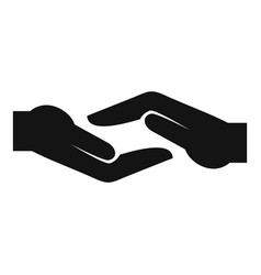 Trust Help Hand Icon Simple Business Deal