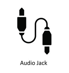 Audio Jack Solid Icon Design