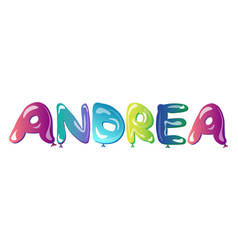 Beautiful Female Name Andrea Text