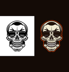 Skull Character In Two Styles