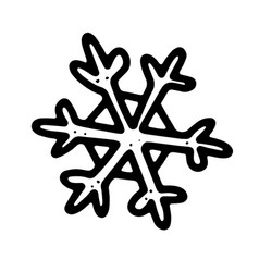 Doodle Christmas Snowflake Hand Drawn Snow