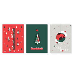 Abstract Christmas Greeting Cards Templates