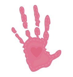 Cute Heart Handprint