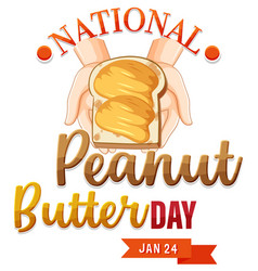 National Peanut Butter Day Banner Design