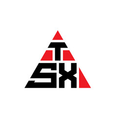 Tsx Triangle Letter Logo Design With Triangle