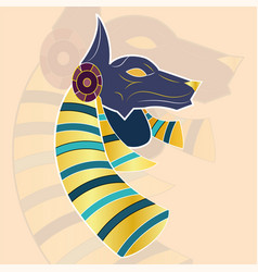 Isolated Colored Anubis Old Egypt Icon