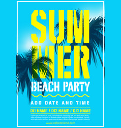 Summer Beach Party Poster Flyer Design