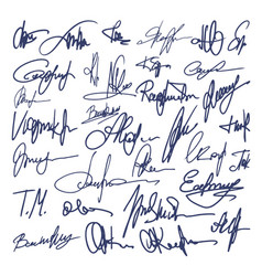 Autographs Handwritten Pen Signatures For Digital