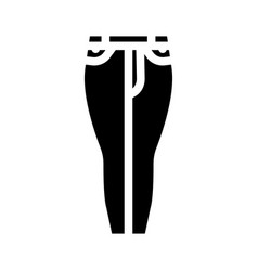 Female Denim Pants Glyph Icon