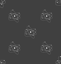 Physics Atom Big Bang Icon Sign Seamless Pattern