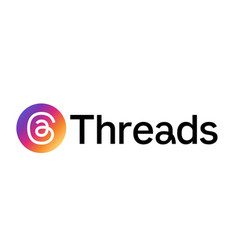 Threads By Instagram Logo Symbol With Name Meta