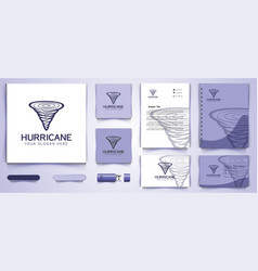 Wind Tornado Coil Logo And Business Card Branding