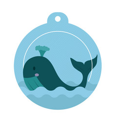 Cute Whale Badge