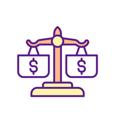 Financial Literacy Rgb Color Icon