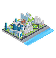 Isometric City Composition