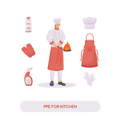 Personal Protective Equipment For Kitchen Flat