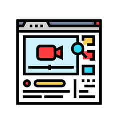 Video Seo Color Icon