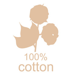 Cotton Plant Logo Hand Drawn Wedding Grass