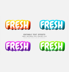 Fresh Text Effect Design