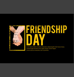 Celebration Friendship Day Design With Hand Shake