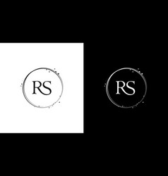 Rs Lettermark Logo In Black And White